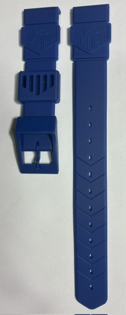 TAG Heuer Another Blue 18mm Rubber Strap