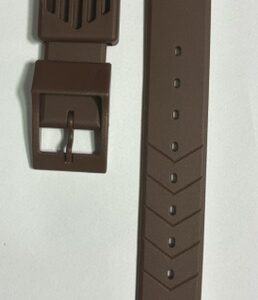 TAG Heuer brown 18mm Rubber Watch Strap