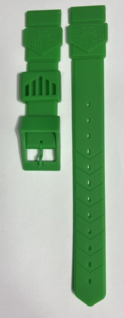 TAG Heuer 18mm Light Green Rubber Strap