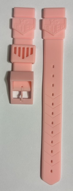 TAG Heuer 18mm Pink Rubber Strap