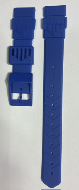 TAG Heuer 18mm Royal Blue Rubber Strap