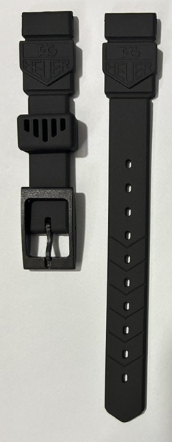 TAG Heuer Formula 1 Series 1 Black 18mm Mens Replacement Rubber Strap.