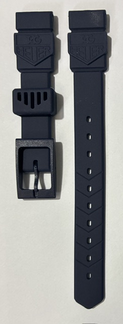 TAG Heuer 15mm Ladies Dark Blue Rubber Strap