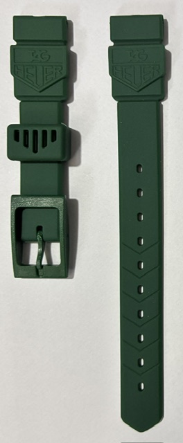 TAG Heuer Dark Green 15mm Rubber Strap