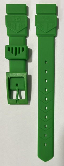 TAG Heuer 15mm Ladies Grass Green Rubber Strap