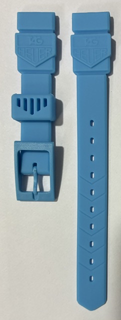 TAG Heuer 15mm Turquoise Ladies Rubber Strap