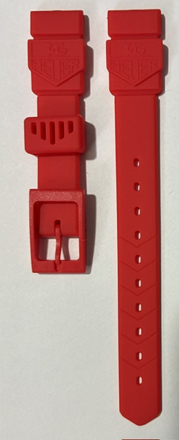 TAG Heuer 15mm Red Ladies Strap