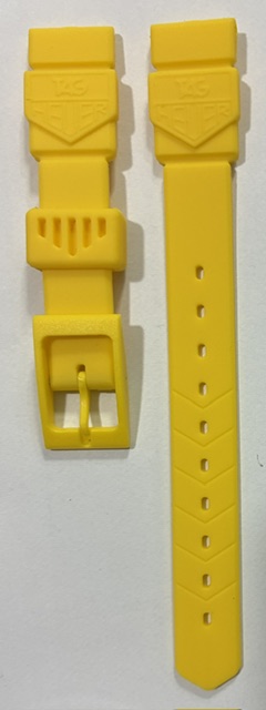 TAG Heuer Formula 1 Series 1 Yellow 15mm Ladies Replacement Rubber Strap